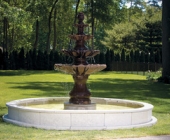 LARGE 4 TIER FOUNTAIN ON 12\' POOL
