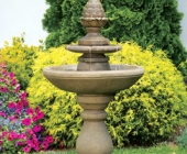TWO TIER PINECONE FOUNTAIN