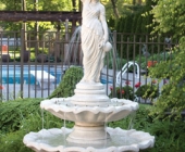 TWO TIER LARGE GRECIAN LADY FOUNTAIN