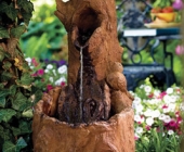 OLD OAK LOG FOUNTAIN