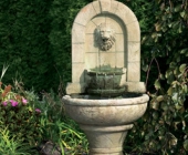 LION FINIAL GARDEN FOUNTAIN