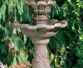 TWO TIER FLUTED FOUNTAIN