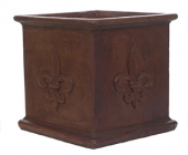 Large Box Fleur De Leis Planter