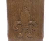 Lg Rd Bottom Cylinder Fleur De Leis Pot